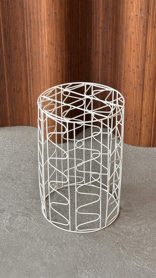 White Wire Side Table