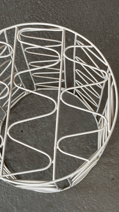 White Wire Side Table