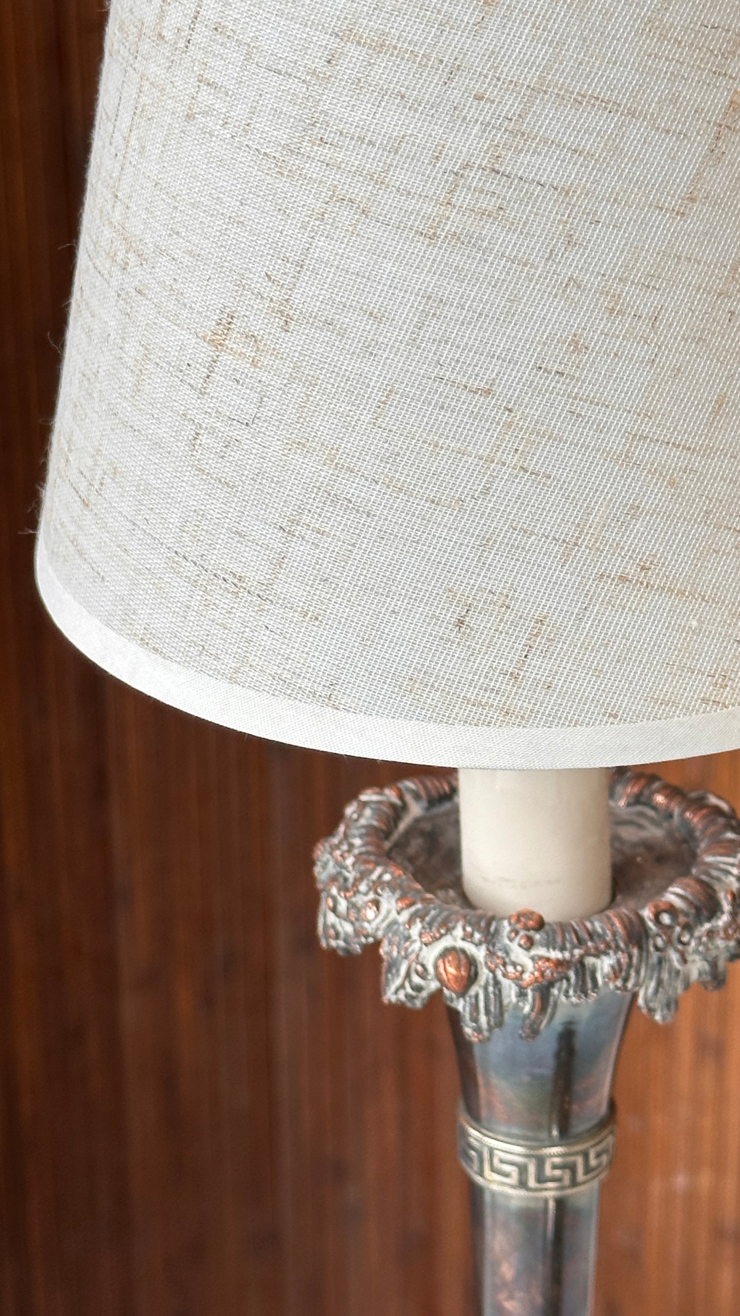 Pair of Antique Silver Table Lamps