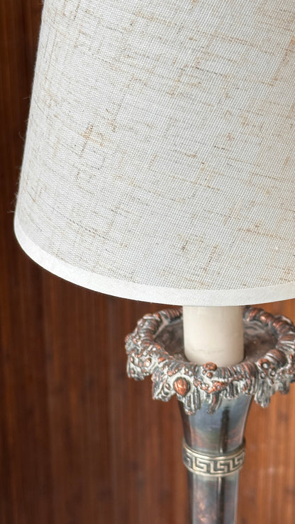 Pair of Antique Silver Table Lamps