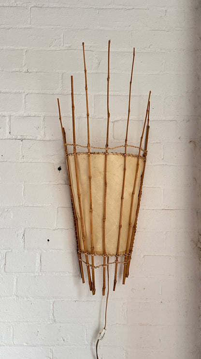 Vintage Bamboo Wall Sconce