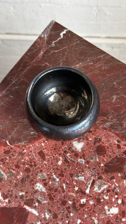 Handmade Ceramic Bowl with Iridescent Glaze