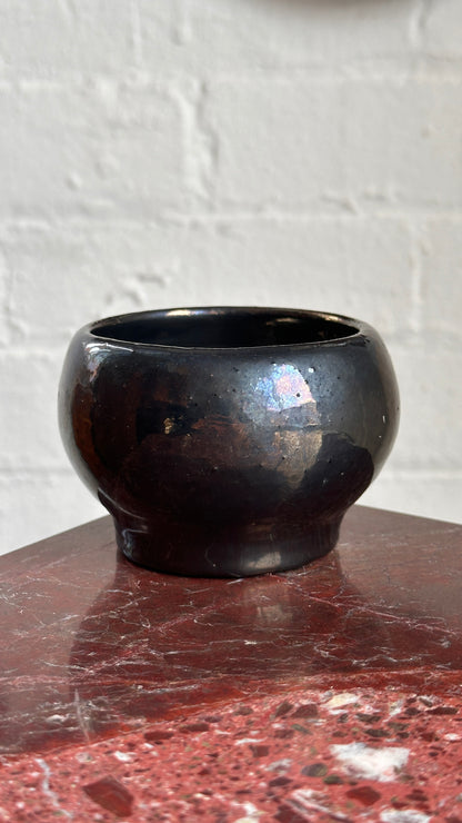 Handmade Ceramic Bowl with Iridescent Glaze