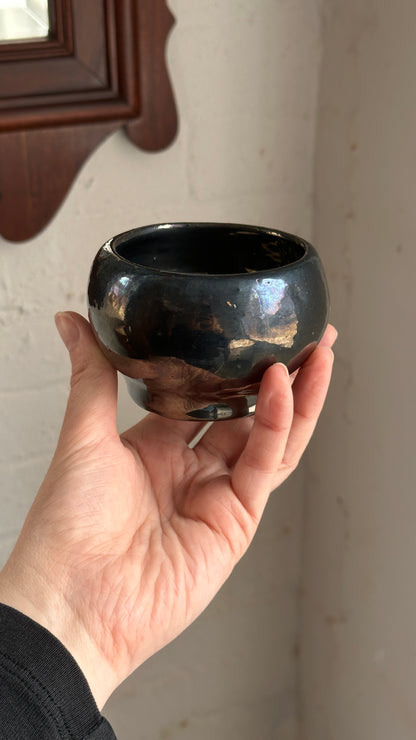 Handmade Ceramic Bowl with Iridescent Glaze