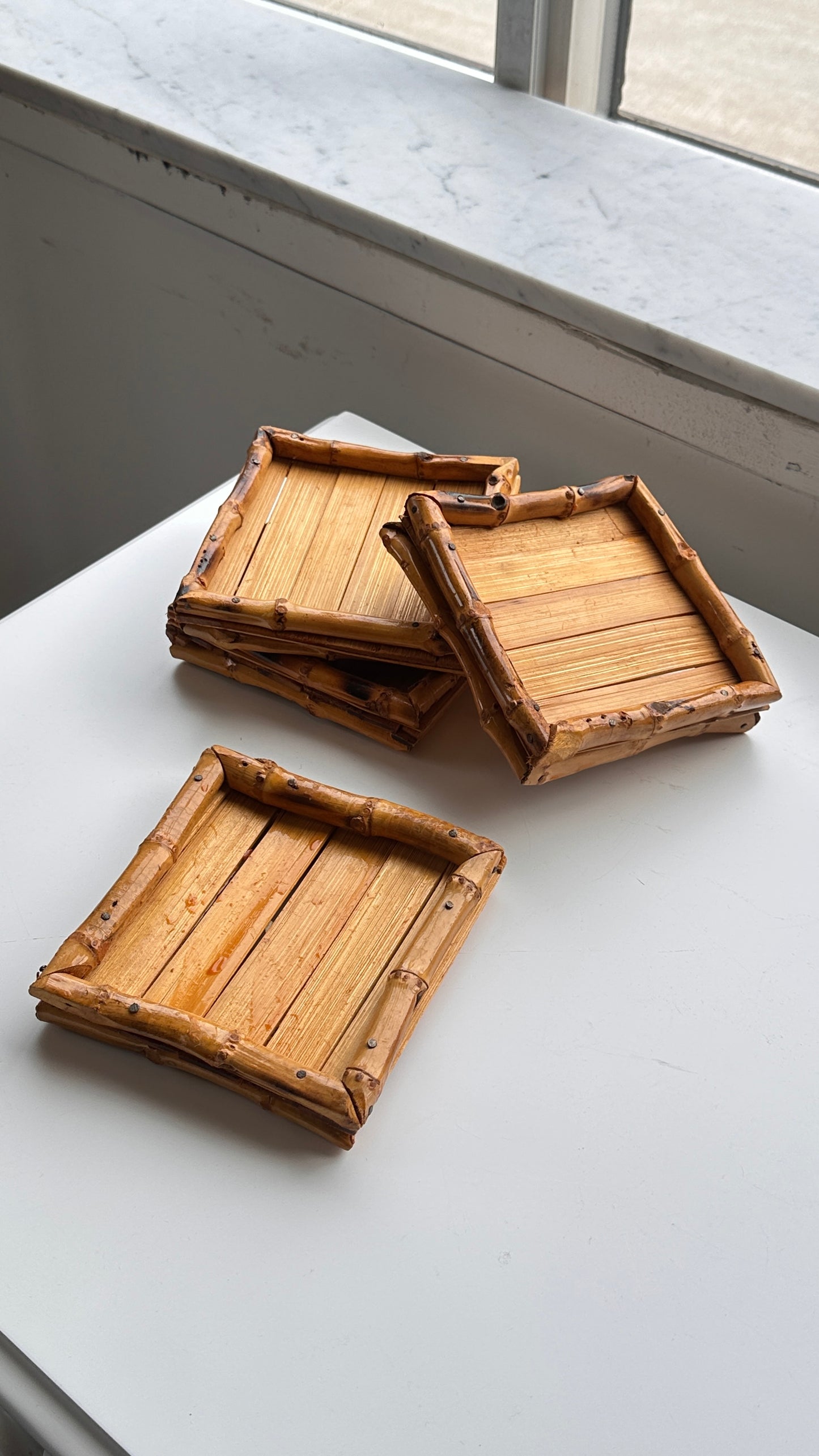 Set of 4 Bamboo Coasters