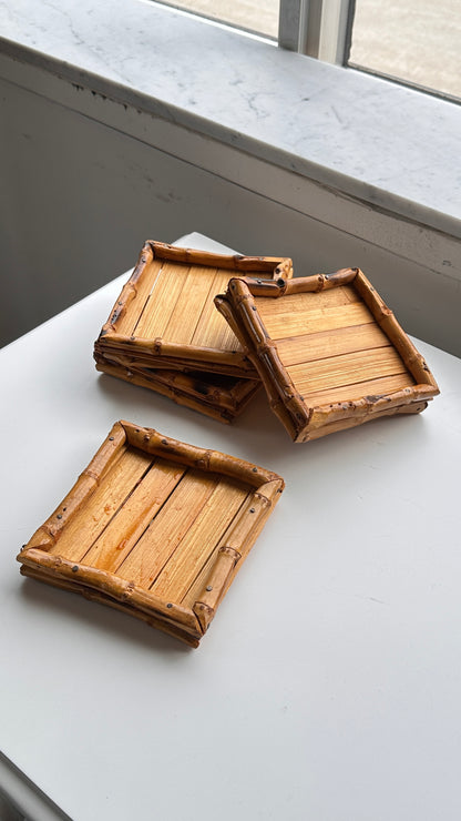 Set of 4 Bamboo Coasters