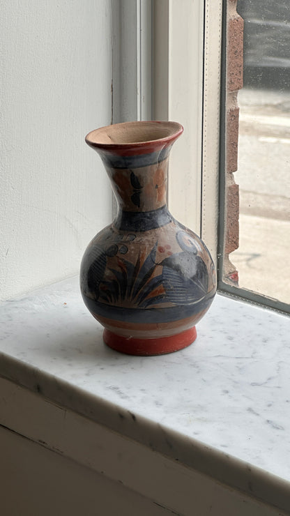 Hand Painted Mexican Ceramic Vase