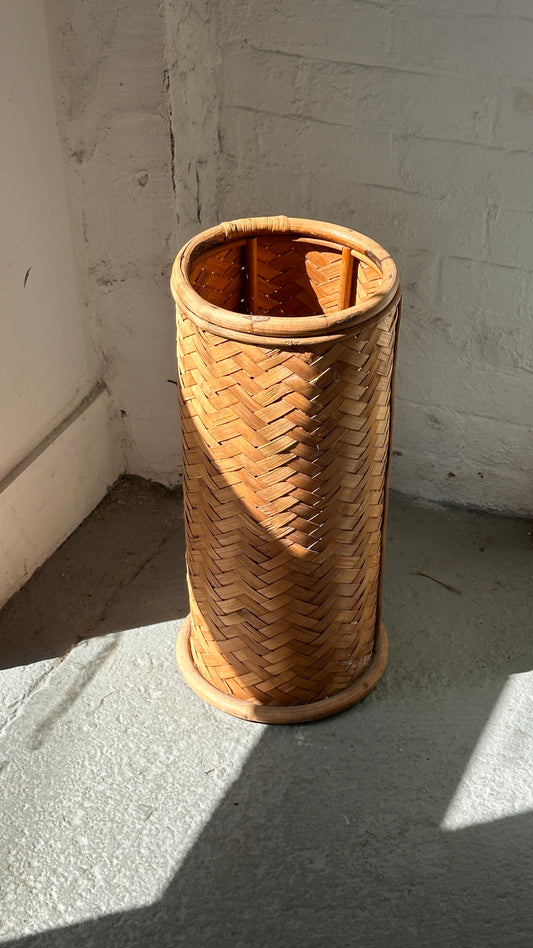 Vintage Woven Umbrella Stand
