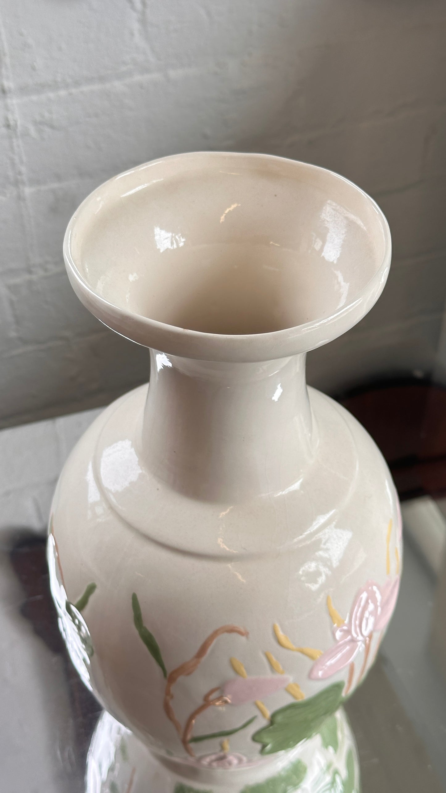 Slip Cast Ceramic Vase 1984