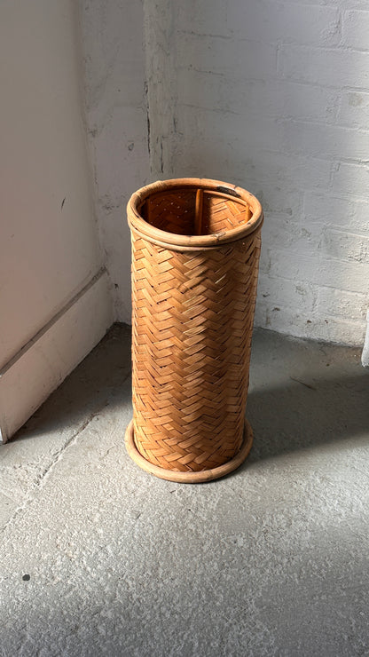 Vintage Woven Umbrella Stand