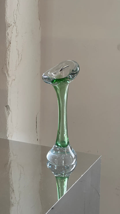 Vintage Scandinavian Art Glass Bud Vase