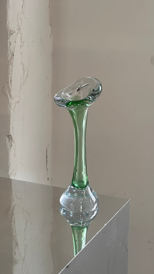 Vintage Scandinavian Art Glass Bud Vase