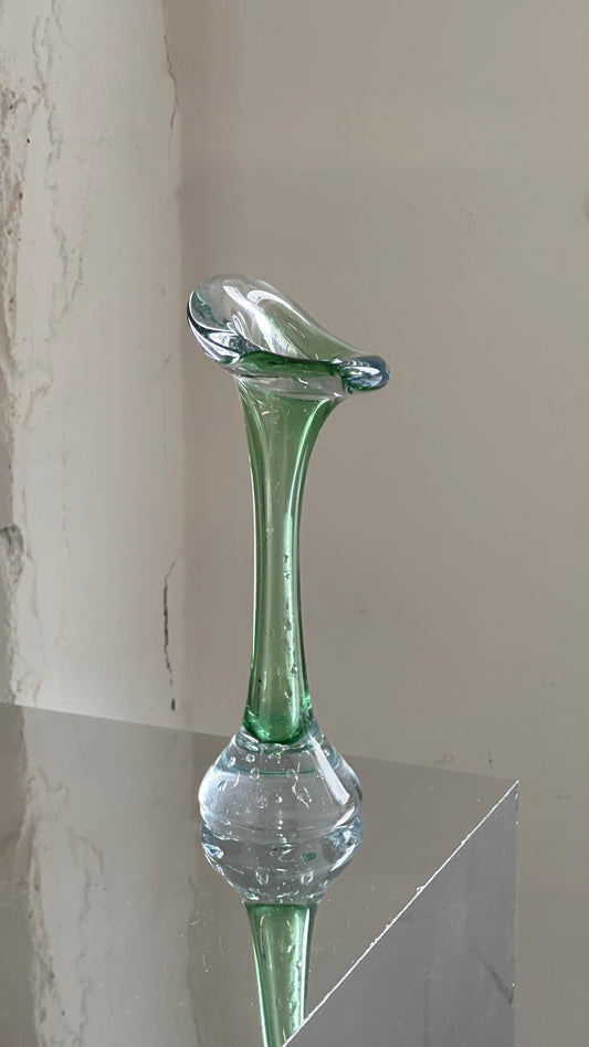 Vintage Scandinavian Art Glass Bud Vase