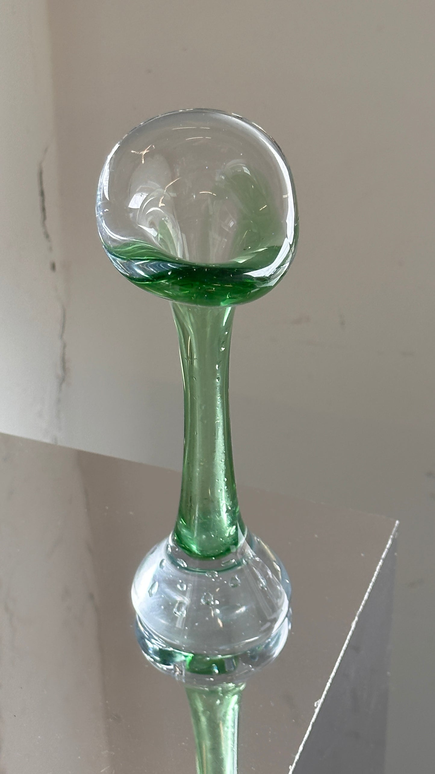Vintage Scandinavian Art Glass Bud Vase