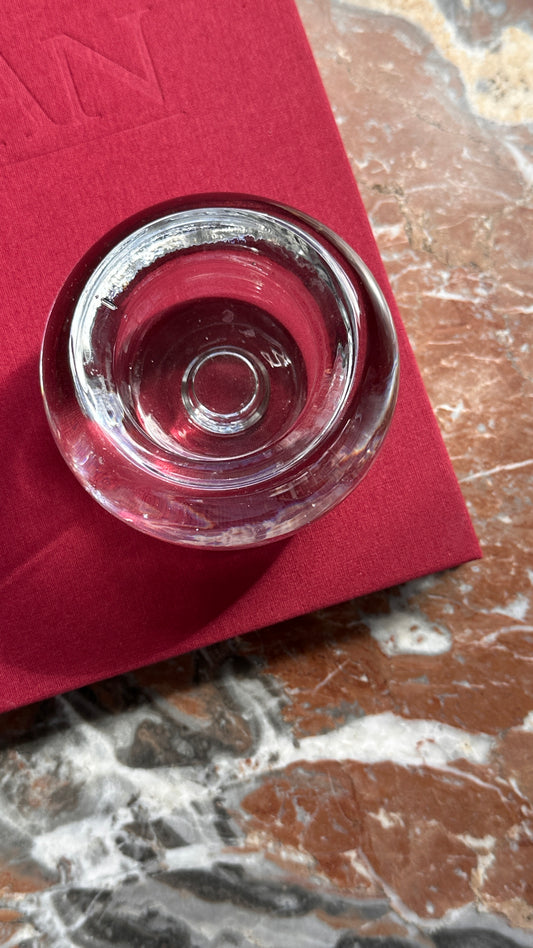 Vintage Glass Candle Holder / Dish