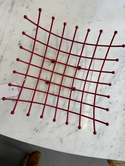 Red Wire Fruit Basket