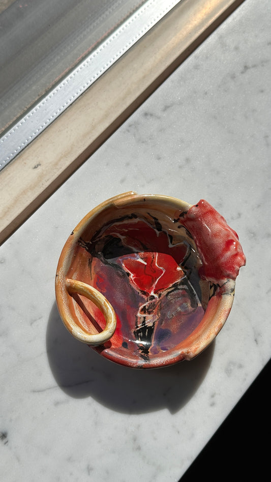 Abstract Ceramic Dish