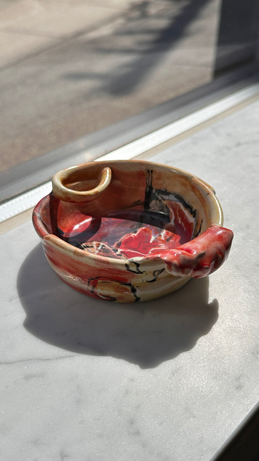 Abstract Ceramic Dish