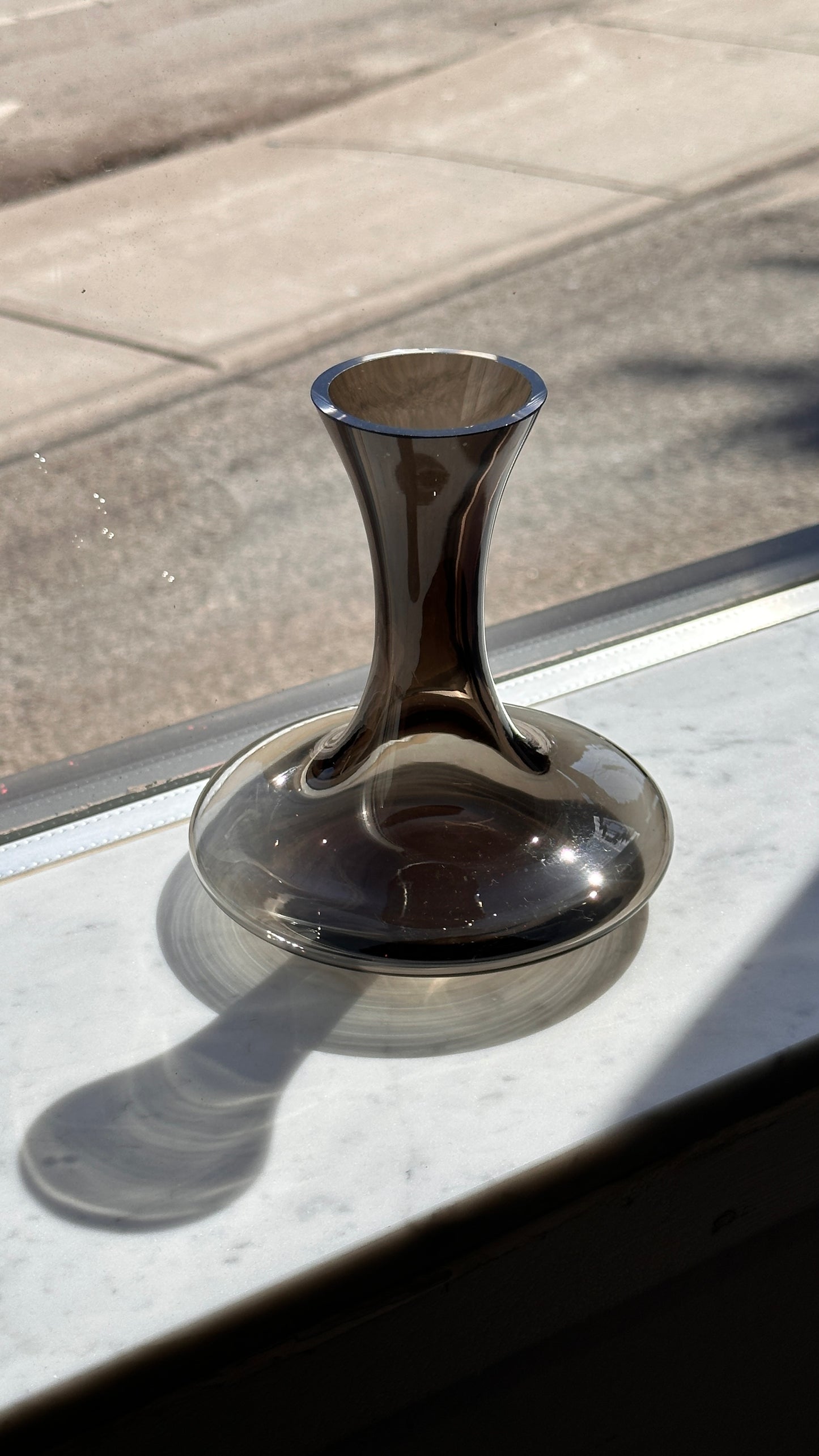 Smoked Glass Vase