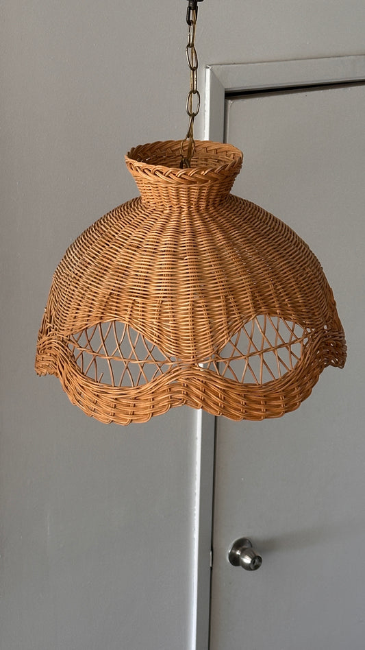 Vintage Wicker Pendant Lamp