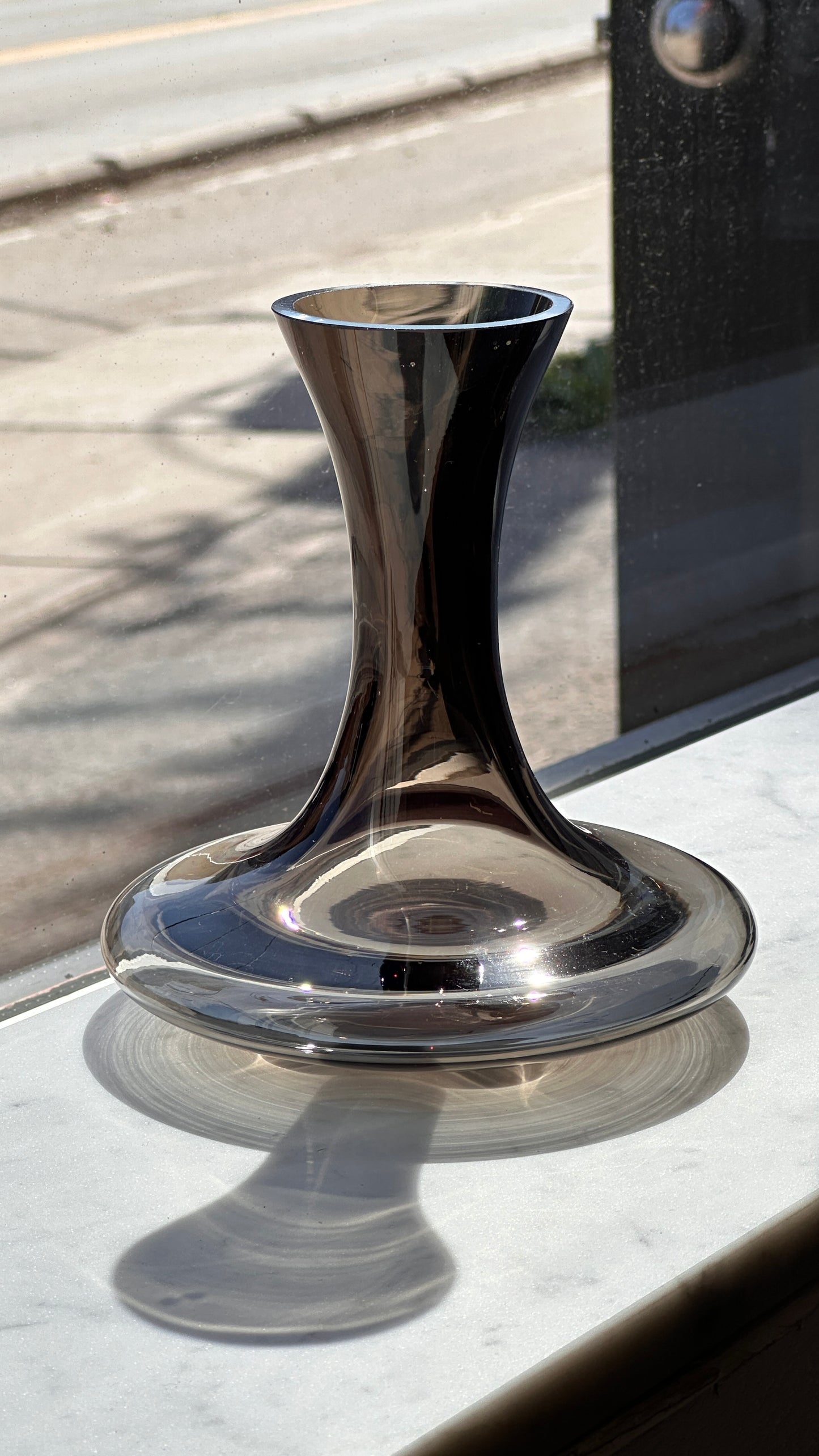 Smoked Glass Vase