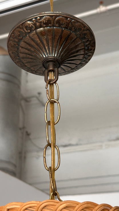 Vintage Wicker Pendant Lamp