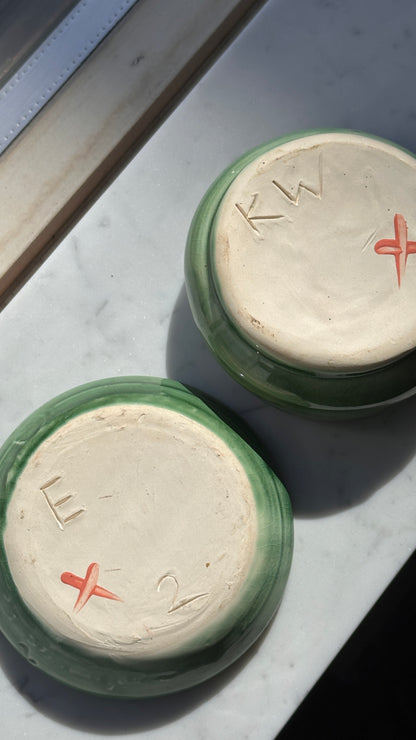 Set of Green Bowls