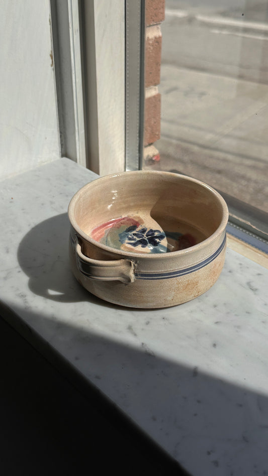 Handmade Ceramic Bowl with Handle