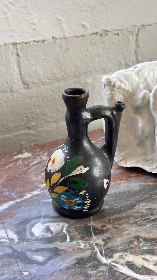 Vintage Hungarian Folk Art Vase / Pitcher