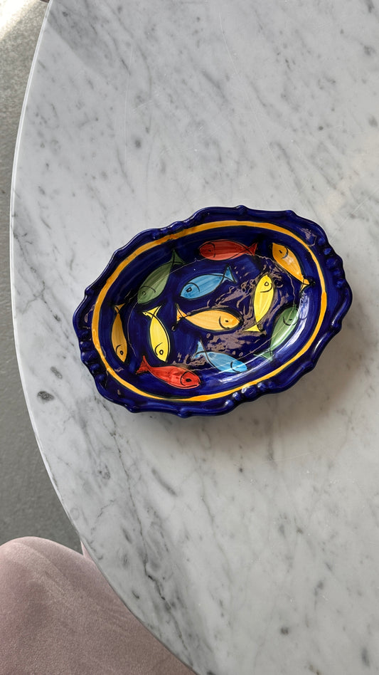 CASAS Hand Painted Fish Wall Plate