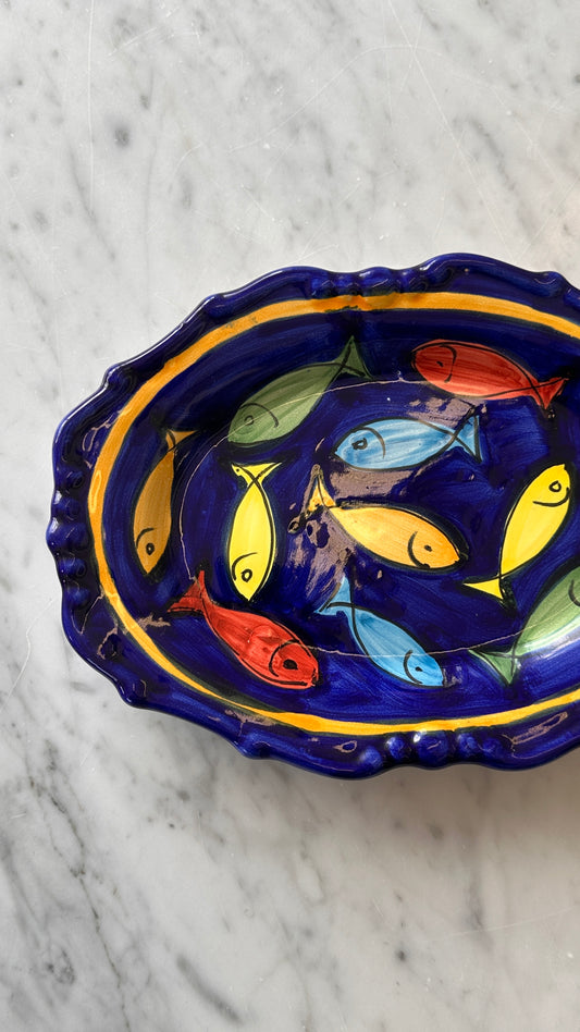 CASAS Hand Painted Fish Wall Plate