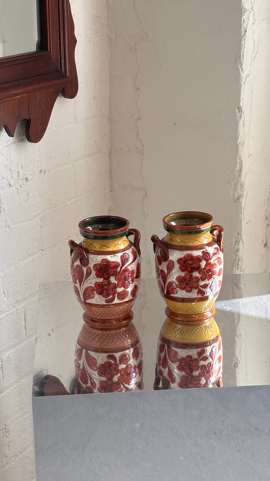 Pair of Italian Ceramic Vases