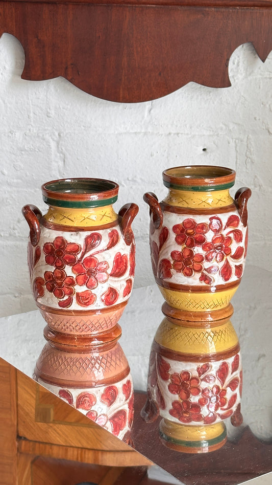 Pair of Italian Ceramic Vases