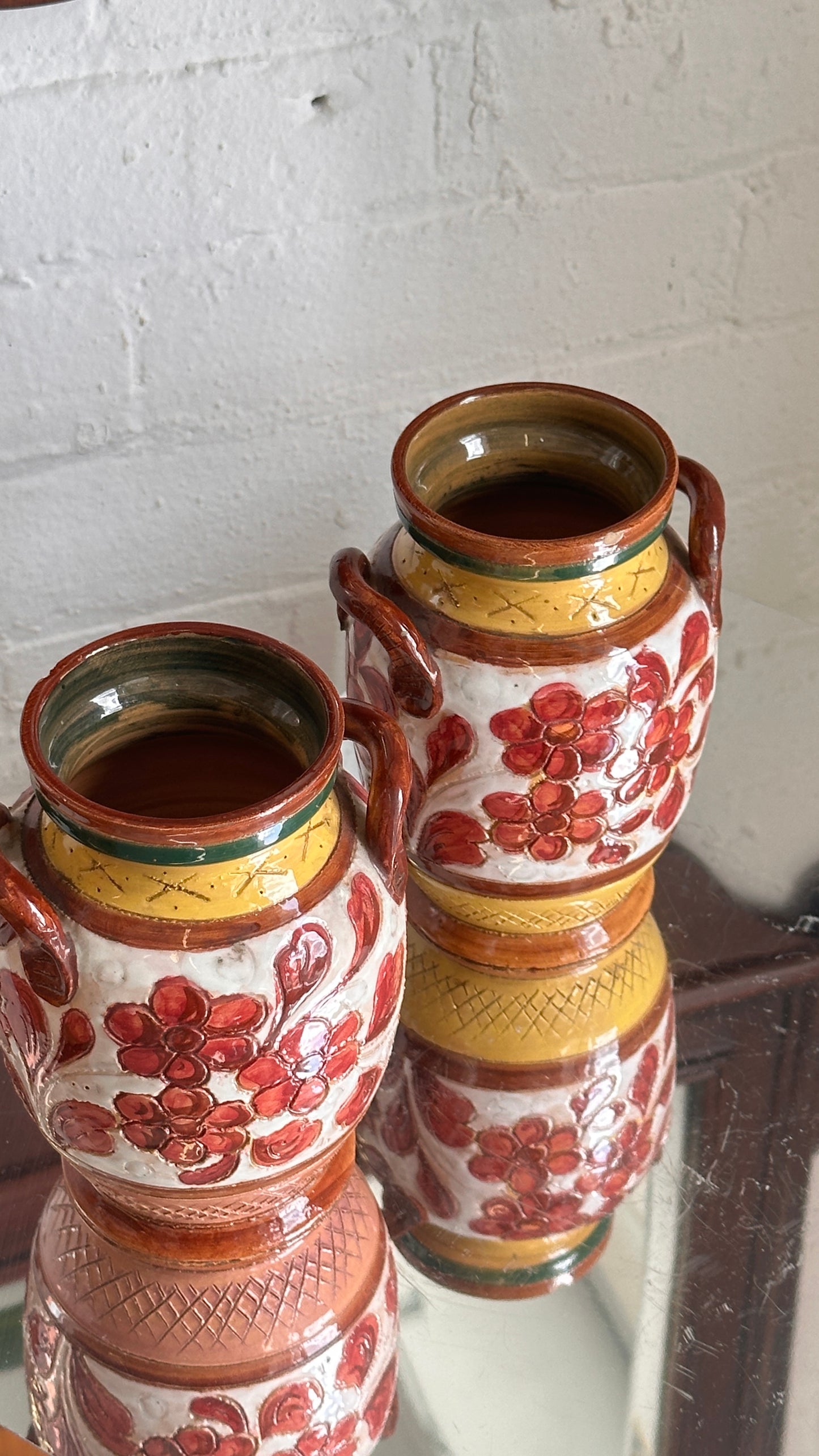 Pair of Italian Ceramic Vases