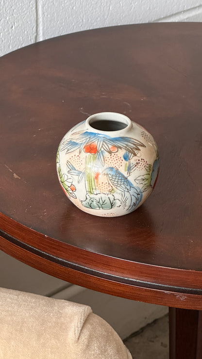 Decorated Ceramic Vase
