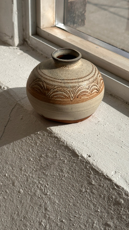 Turned Ceramic Vase
