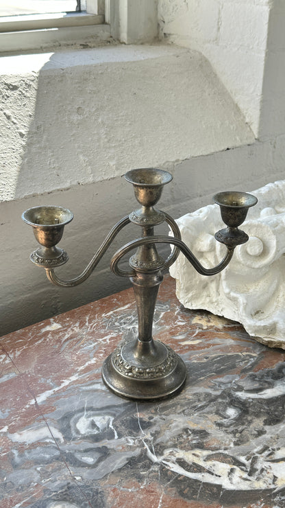 Vintage English Silver Plated Ian Heath Ltd. Ianthe Candle Stick