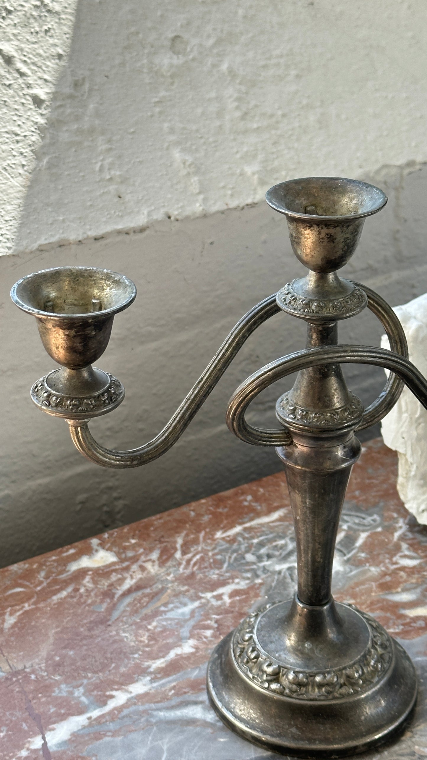 Vintage English Silver Plated Ian Heath Ltd. Ianthe Candle Stick