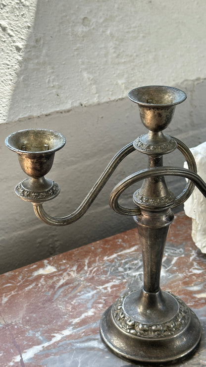 Vintage English Silver Plated Ian Heath Ltd. Ianthe Candle Stick