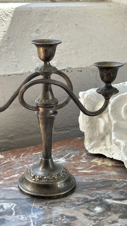 Vintage English Silver Plated Ian Heath Ltd. Ianthe Candle Stick
