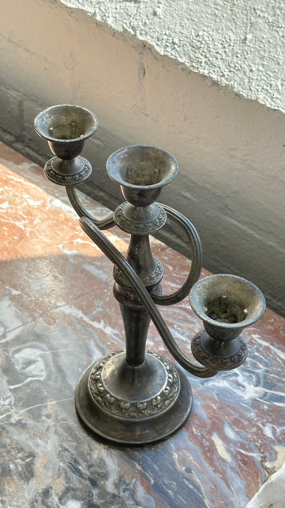 Vintage English Silver Plated Ian Heath Ltd. Ianthe Candle Stick