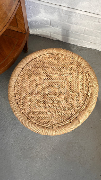 Round Woven Ottoman / Foot Stool