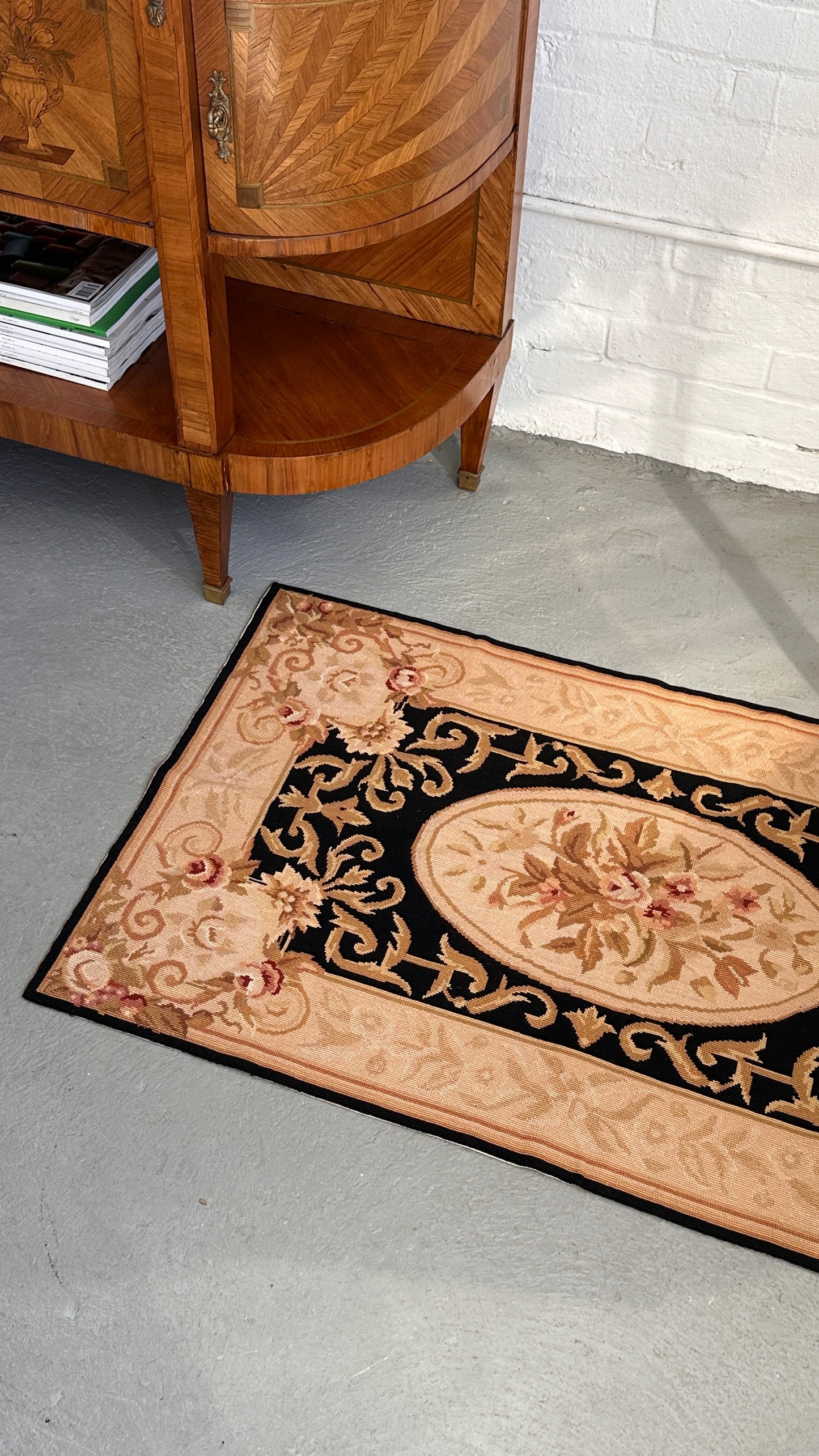 Aubusson Style Floral Rug