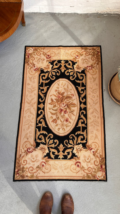 Aubusson Style Floral Rug
