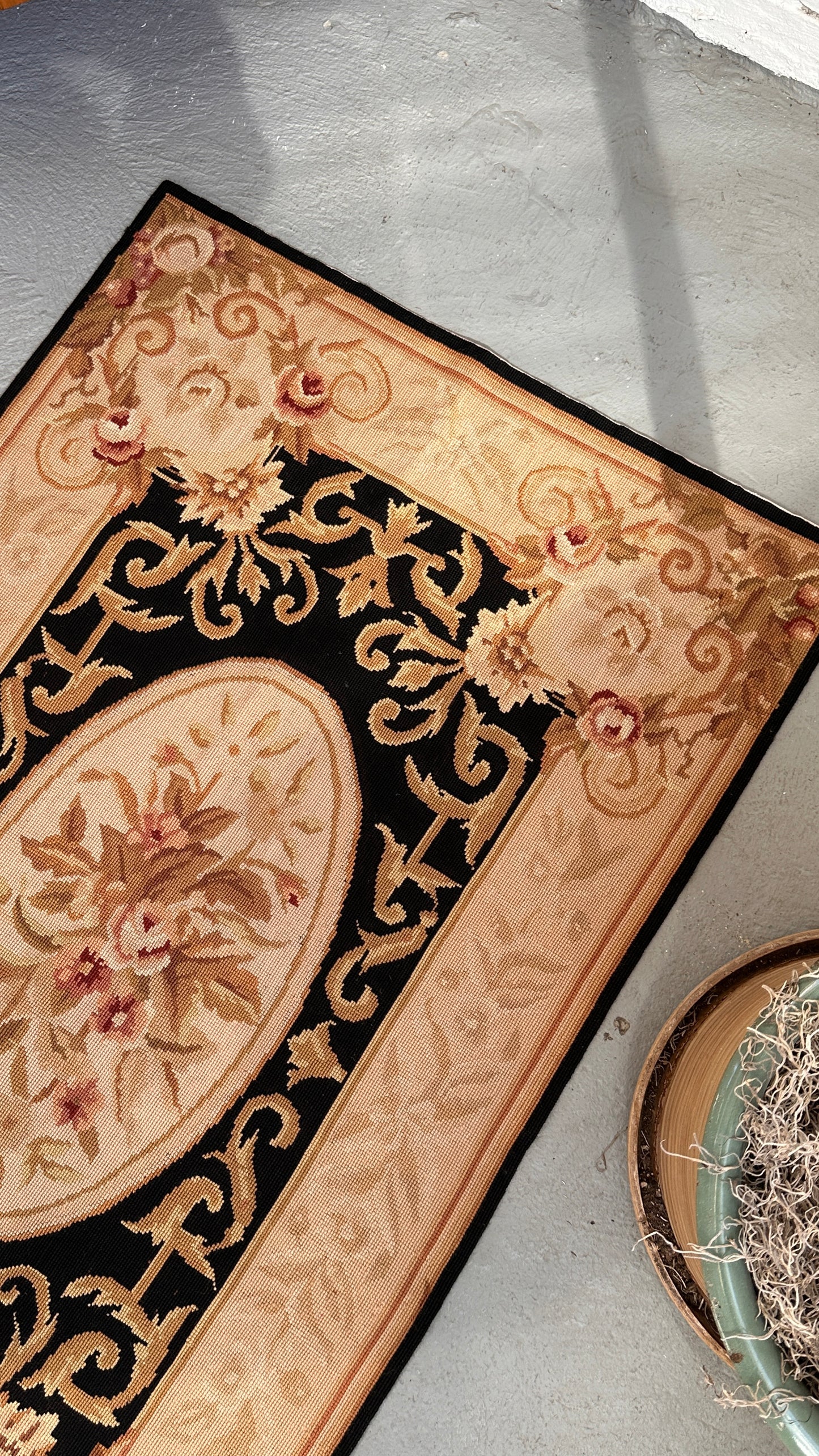 Aubusson Style Floral Rug