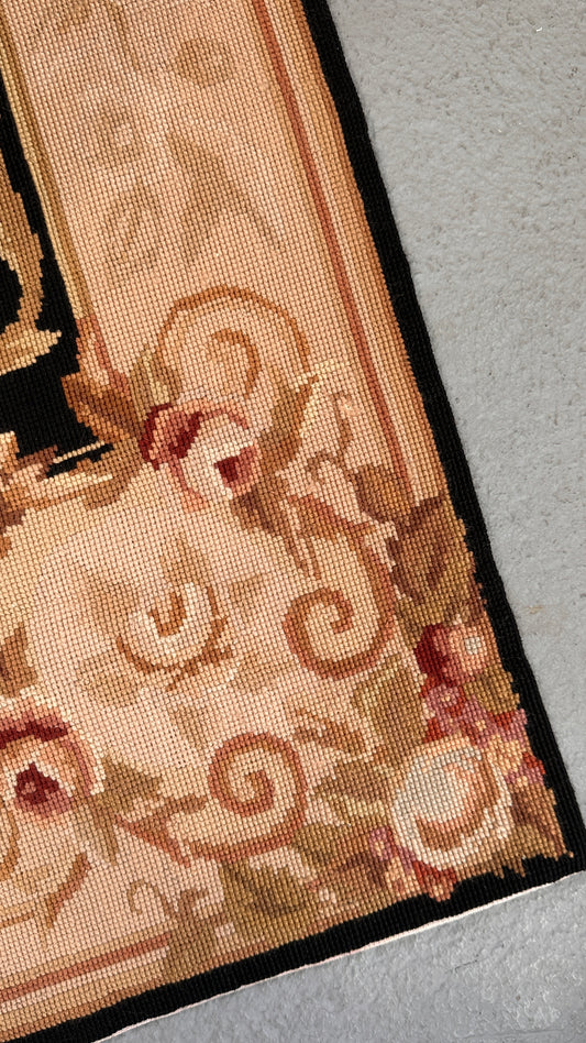 Aubusson Style Floral Rug